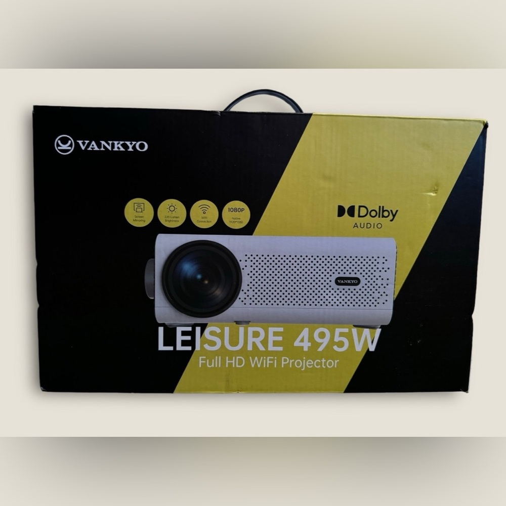 Vankyo Leisure 495W Full HD 1080P WIFI Projector Dolby Audio